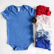 (Two pieces) export baby baby newborn cotton jersey clothes clothes climbing clothes half sleeves summer