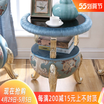 Villa Eu Style Living Room Sofa Edge A Few Corners A Few Sides Table Bedroom Fashion Small Round Table Balcony Small Tea Table Coffee Table