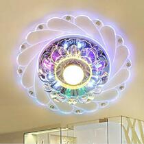 Corridor floor Spotlight Clear cylinder light projection suction ceiling lamp Water crystal light doorway Box Hallway aisle light Living room