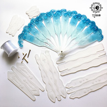 miss small brilliance digy crystal drop glue uv resin rubber fan zig silicone gel molds for playing cards