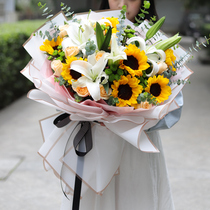 Super large lily bouquet Flowers Express city Guangzhou Hangzhou Shanghai Chengdu Shenzhen flower shop City birthday flowers