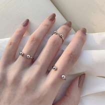 Force Pushback ORIGINAL DESIGN ADJUSTABLE 925 PURE SILVER OPENING JOINT RING PERSONALITY TAIL RING BRIEF RING WOMAN