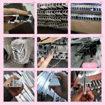 Bus water tank Body profile on the car step luggage rack Curtain slide rail hatch aluminum profile pressure strip