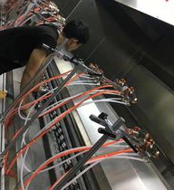 Automatic spray gun assembly line spray gun WA-101-132P accept custom reciprocating machine paint head pressure feeding type