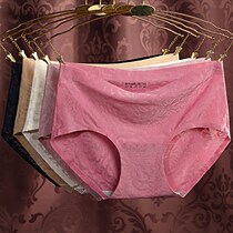 Underwear Set Shorts Women 4 Cotton Underpants Size Score 100 Cotton% Pants Waist No Lace Triangle Women