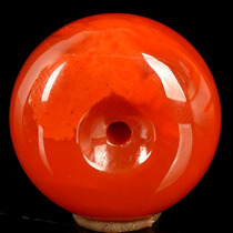 7 86g Persimmon Red South Red Agate Single Bead Ping Button Round Button Pendant Accessories