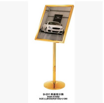  Recommended A23A4 outdoor titanium vertical stainless steel billboard indicator water sign display stand promotional poster stand