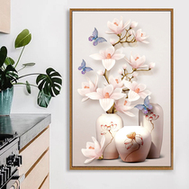 2021 New Cross Stitch porch vase living room vertical version of their own embroidery hand thread embroidery full embroidery simple modern