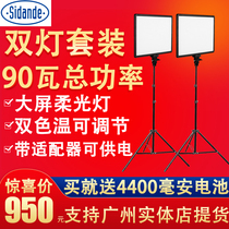 Standard LED300 Photography Lamp Product Soft Light Filler Lamp Taobao Red Hosted Beauty Cam Clothes Gourmet Live Night View Portrait Permanent Lights Movie TV Lamp Set