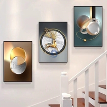 Stairway Wall Decoration Painting Superior Sense Duplex Modern Minimalist Building Road Triptych Living-room Genguan Corridor Aisle
