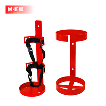  Fire extinguisher fixing bracket pylons Truck stainless steel iron car carrying dry powder fire extinguisher placement shelf