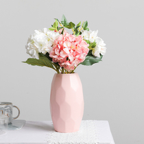 Living room table European Hydrangea simulation floral art fake flower arrangement set home Flower Vine wedding decorations ornaments