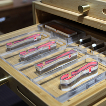 MINGJIA nameplate Card Die Solo zipped Acrylic Knife Die Handmade Leather Tool