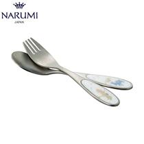 Japan NARUMI Narumi Bremen Band Childrens meal spoon fork set childrens tableware