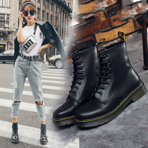 Net red Martin boots female Inn Wind 2020 new students Spring and autumn style Handsome Women Shoes 100 Hitch Short Boots Women Locomotive Boots