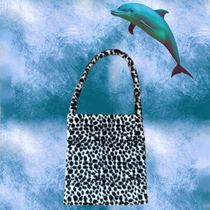  Original homemade Dalmatian Cow Plush Messenger bag Shoulder bag
