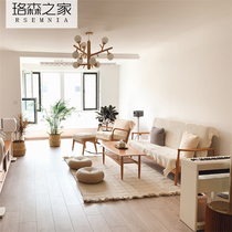 RSEMNIA Nordic Modern Minimalist Cream Handwoven Tea Table Bedroom Living Room Sofa Book Room Wool Rug