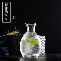 Xinyaju Japanese liquor dispenser household single pot clear Hulk hammer eye pattern glass personalized wine hot wine glass