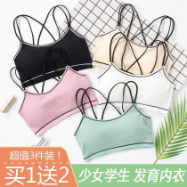 Black small chest girl bra thick student Korean sexy high school thin bra gathering underwear underwear suit