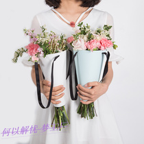 Teacher Festival Gifts Flowers Carry Bags Mothers Festival Flowers Hands Carrying Boxes Creative Bouquet Paper Flower Arrangements Hand Bag Packaging