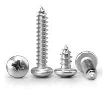PA304 stainless steel round head cross self-tapping screw disc head wooden tooth nail M5M6 * 8x10x12x14x18x40