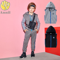 Annai childrens clothing 2019 spring and summer new mens big childrens knitted horse clip vest AB912674