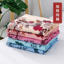 Thickened cotton old Shanghai sheets single piece 100 cotton nostalgic coarse cloth summer day national old-fashioned soil cloth sheet