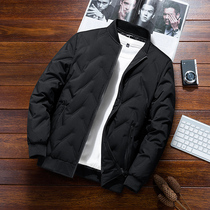 Middle-aged mens down clothes thickened 2021 New winter middle aged daddy winter clothing jacket mens duvet cotton clothes