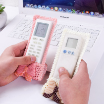 Cloth Arts lace air conditioning TV remote control cover remote control protective casing large number small transparent dust cover remote control plate cover