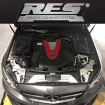  Mercedes-Benz C43 E43 AMG modified RES full-section exhaust exhaust pipe head section sports car sound stainless steel valve