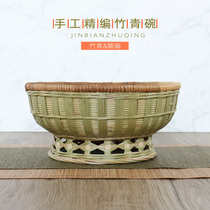 Handmade bamboo woven articles bamboo basket Bamboo Basket Containing Basket Water Fruit Basket Refreshment Tray Farmhouse With Woven Round Dustpan