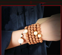 King Kong White Jade Bodhi 108 8mm beads for men and women with high-end casual bracelet necklace sweater chain