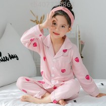 Children 5 Autumn 6 nightdresses 7 wear 4 girls 8 Winter 9 ten years old 11-12 pajamas little girls pure cotton two pieces