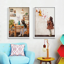 2021 American Countryside Cross Stitch New Line Embroidered Living Room Bedroom Children Cartoon Cute Little Pieces Themselves Embroidered