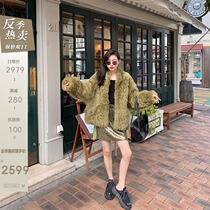 CC fur heavy vitamin profile imported Tuscan wool fur one-piece fur woman