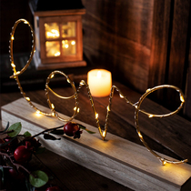 JK Mu Space Nordic Light Letter Decoration LOVE HOME Light Bedroom Restaurant Atmosphere Light Gift