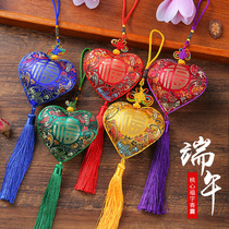 Dragon Boat Festival Chinese style sachet sachet Pingan Fu ancient style lotus embroidery sachet decoration pendant gift gift