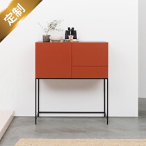 Extremely minimalist closing cabinet living-room edge cabinet entry minimalist light lavish decoration cabinet Serie style modern door hall storage lockers customizable