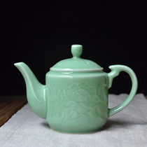 Dragon Quanqing Porcelain Tea Tea tea Tea Great Bubble Teapot Hand New Original Mine Rich peony jug Creative Home Ceramic Teapot