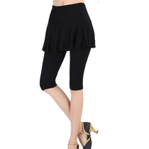 New square dance 7 Sub-skirts Pants Dancing Pants Latin Dance Skirt Pants Under-pants dress Pants Dress Seven-minute Pants