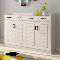 Shoe cabinet simple modern entrance hall Hall Cabinet balcony large capacity storage cabinet storage cabinet white shoe cabinet solid wood assembly