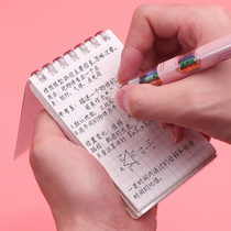 Japanese Campus Guoyu mini loose-leaf notebook coil detachable students with hipster light portable color simple light color cookie soft light creative instant pocket notebook