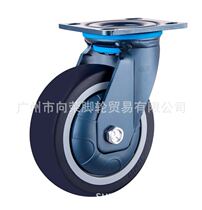 German EGT castors not 4568 inch heavy universal brake PU polyester mute abrasion resistant trolley anti-rust steel