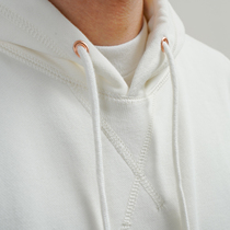 Migaoge autumn and winter soft terry cloth soft and comfortable solid cotton hooded pullover loose casual pocket sweater