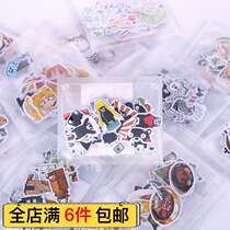 Special hand account sticker Line expression cute cartoon daily Moren Women paper sticker Handbook decoration sticker bag