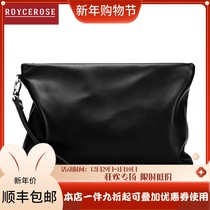 Light luxury brand fashion handbag leather soft leather large capacity envelope clutch bag men's large sheepskin top layer