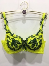 Ives Love Affair emerald flower Embroidery Embroidered Thin with Comfortable Bra 10840453 Second Half Price
