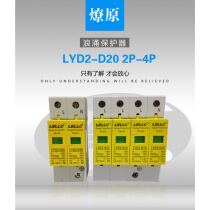 Zhejiang Liaoyuan surge protector LYD2-D20 10-20ka 2p surge protector lightning protection device