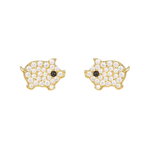 HeyJewel Le Loup kiss Piglet series piglet earrings spot