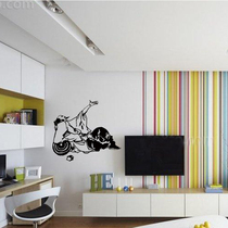 Water moon mirror flower Li Bai Ancient poetry Chinese style Calligraphy Calligraphy and painting Living room office meeting room wall Sticker